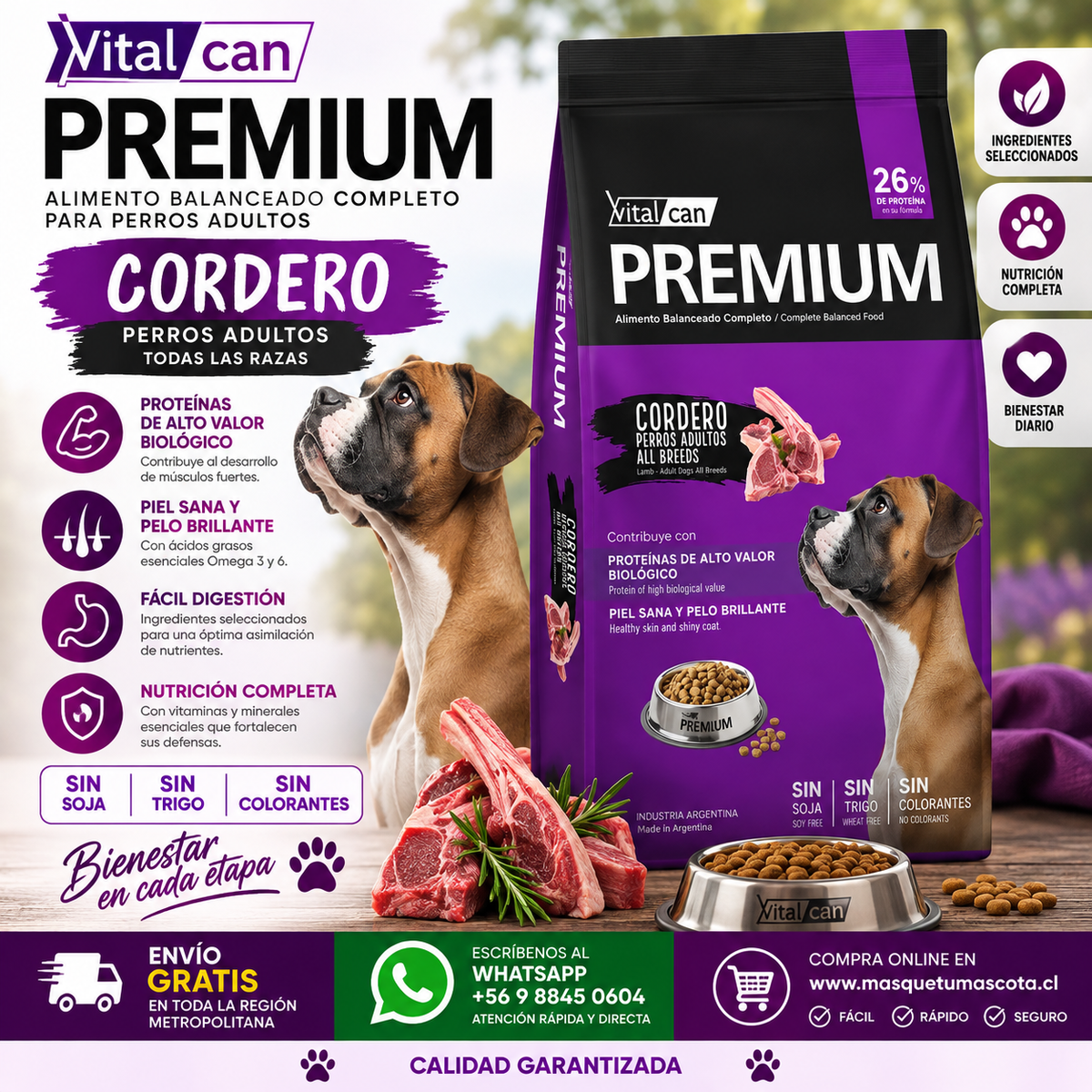 Vitalcan Premium Perro Adulto 7,5 kg