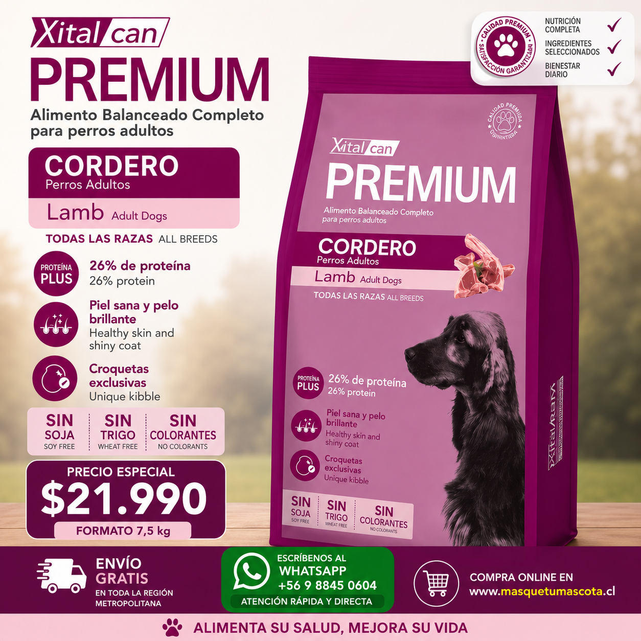 Vitalcan Premium Perro Adulto 7,5 kg