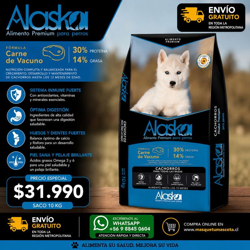 Alaska Cachorro Premiun 10 kg