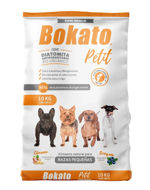 Bokato Petit Super Premiun 10 Kg 27% Proteina.