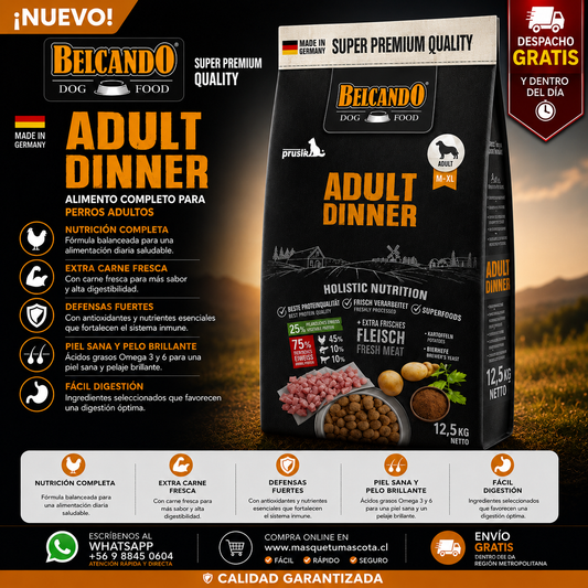 Belcando Adulto Perro Dinner 12kg