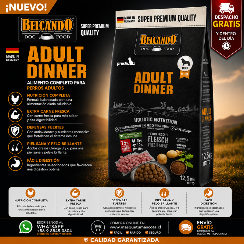 Belcando Adulto Perro Dinner 12kg