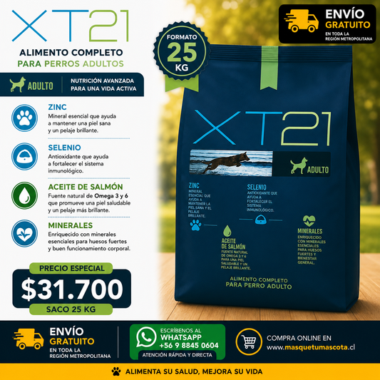 XT21 - 25 Kg 25% de Proteina.