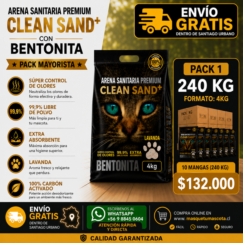 Clean Sand Pack 240kg.