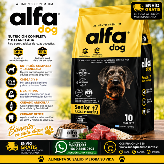 Alfa Dog Adulto Senior Raza Pequeña 10kg