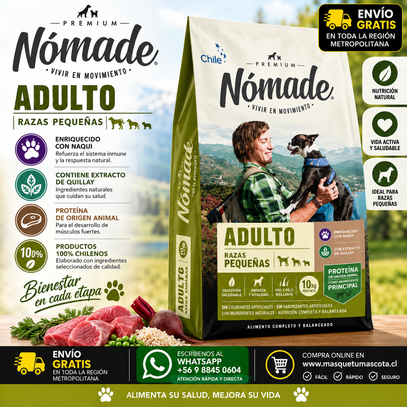 Nomade Adulto Raza Pequeña 10kg