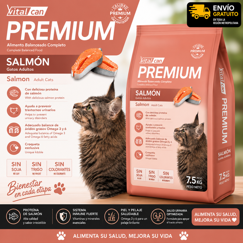 Vitalcan Gato Salmon 7,5