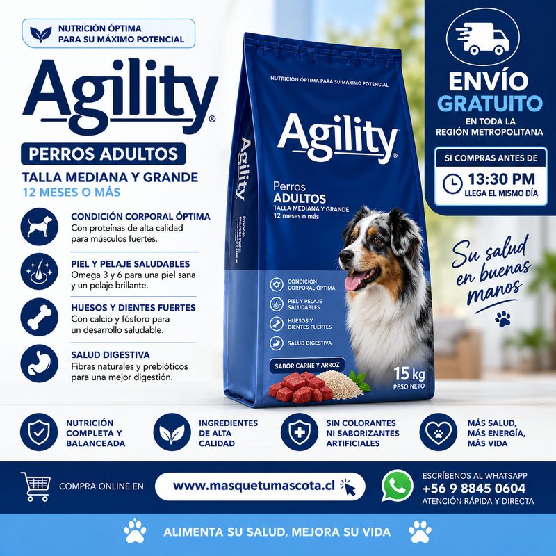 Agility Perro Adulto 20 kg