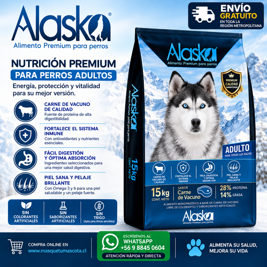 Alaska Adulto Premium 15 kg