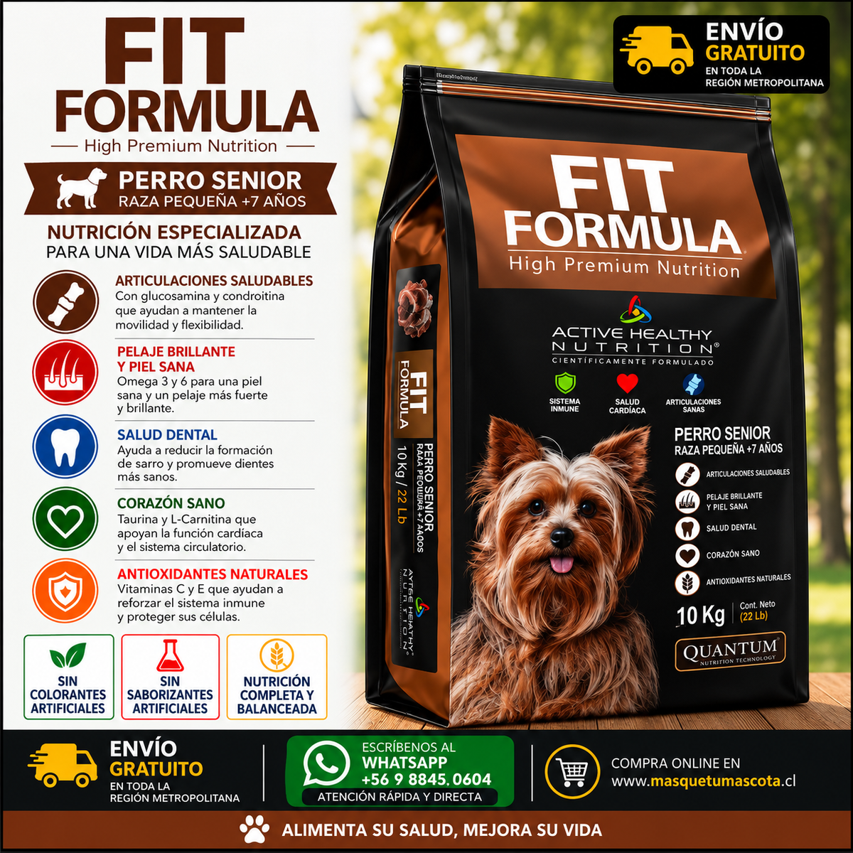 Fit Senior Raza Pequeña - 10 Kg