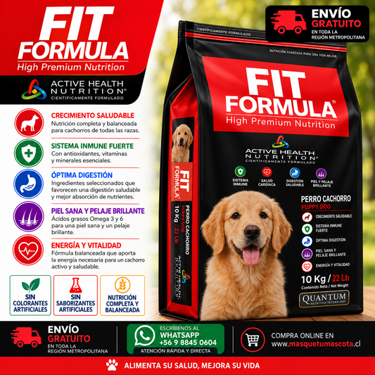 Fit Fórmula Cachorro - 10 kg 29% de Proteina.
