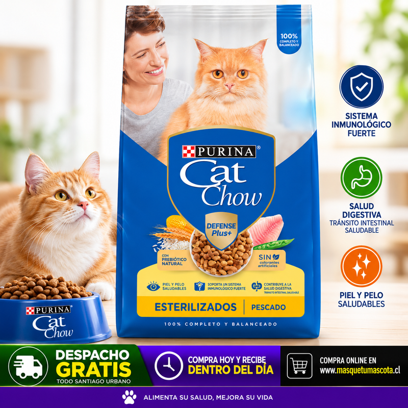 Cat Chow Esterilizado 8kg