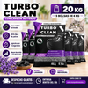Arena Gato Turbo Clean 20kg Carbon activo.