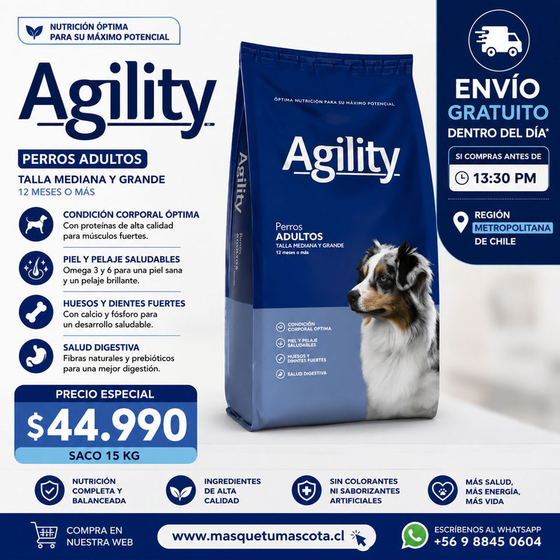 Agility Perro Adulto 20 kg