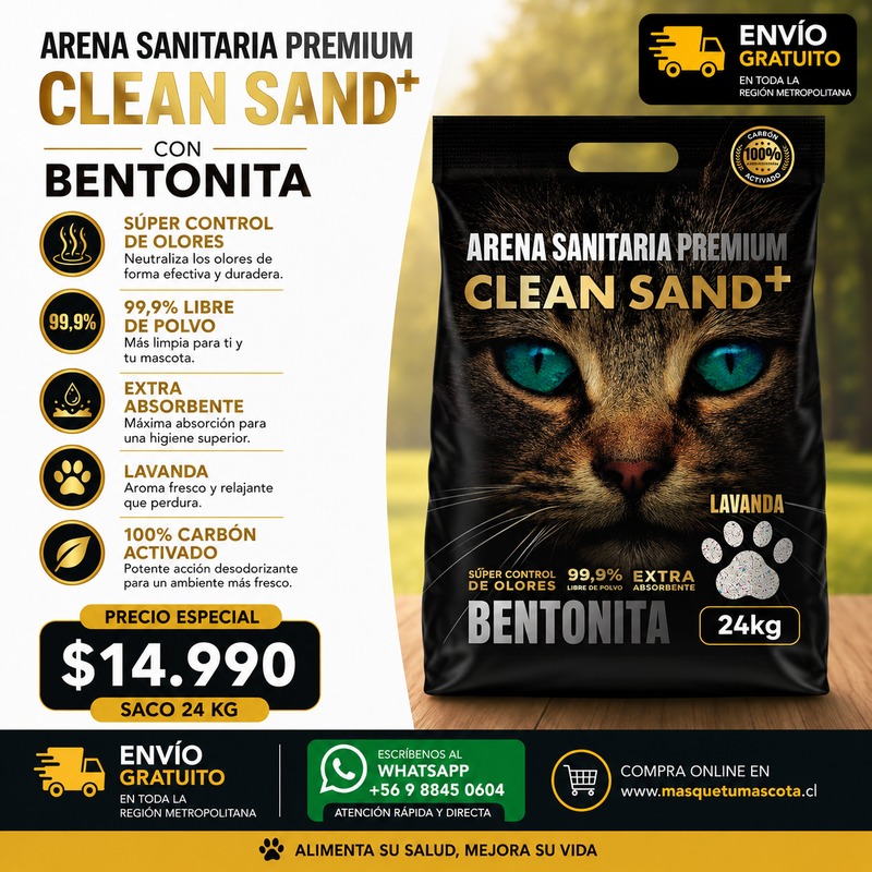 Cleansand+ Premium 24 kg Lavanda