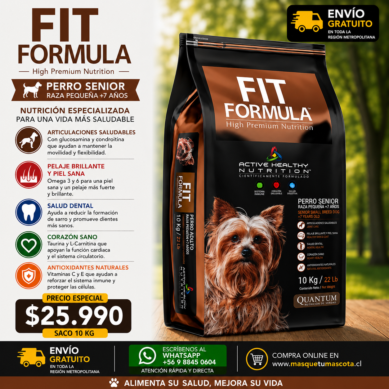 Fit Senior Raza Pequeña - 10 Kg