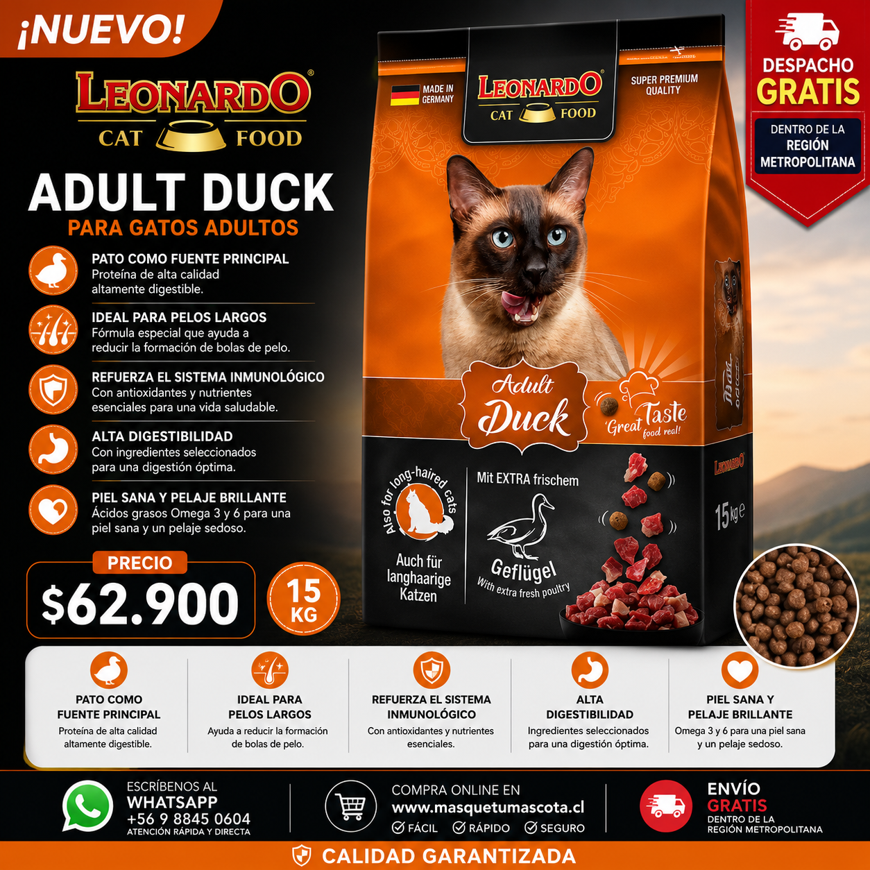 Leonardo Gato Adulto 7,5 kg
