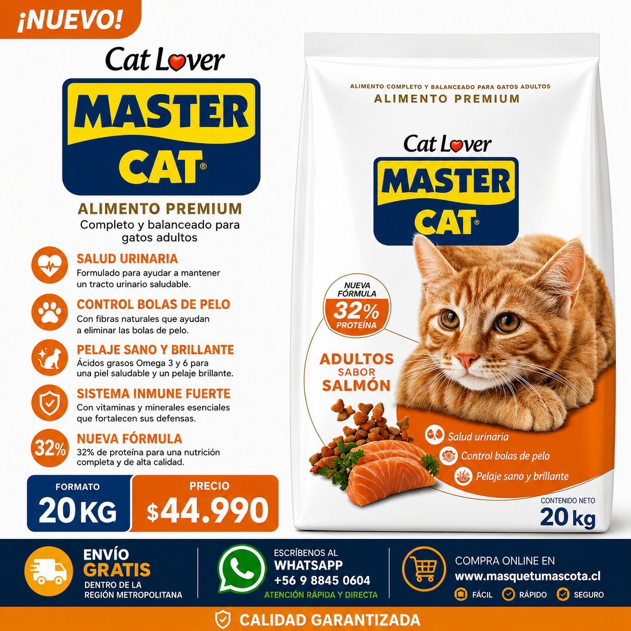 Master Cat Salmon 20 kg