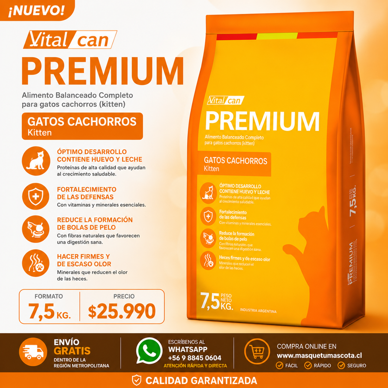 Vitalcan Gatito 7,5 kg.