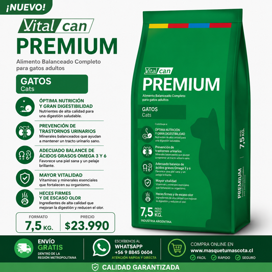 Vitalcan Gato Adulto Mix 7,5kg.